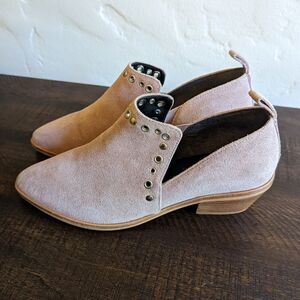 Rebecca Minkoff Pink Suede Annette Ankle Booties